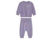 Komplety dla niemowląt - lupilu® Dres niemowlęcy z bawełną (bluzka + spodnie) (Fioletowy, 74/80) - miniaturka - grafika 1