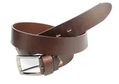 Paski - Pasek Męski Skórzany COMPLEX (PL) "GŁADKI" Skóra Licowa EXTRA 40 mm CZEKOLADOWY - miniaturka - grafika 1