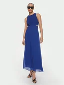 Sukienki - Patrizia Pepe Sukienka koktajlowa 2A2713/A061-CA01 Granatowy Regular Fit - miniaturka - grafika 1