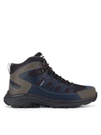 Buty trekkingowe męskie - Hunter Trekkingi PEAK RT MID WP Granatowy - miniaturka - grafika 1