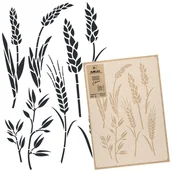 Scrapbooking - Szablon malarski wielokrotny // ZBOŻE – KŁOSY – PSZENICA // 43x64cm - miniaturka - grafika 1