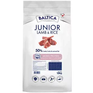 Baltica Junior Lamb & Rice Jagnięcina z ryżem 12 kg L/XL - Sucha karma dla psów - miniaturka - grafika 1