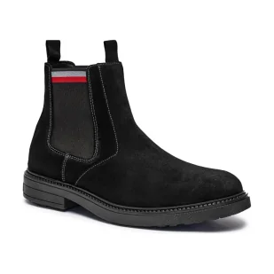 Tommy Hilfiger Skórzane sztyblety CHELSEA - Sztyblety męskie - miniaturka - grafika 1