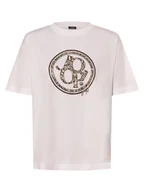 Koszulki i topy damskie - JOOP! T-shirt damski Kobiety Bawełna biały nadruk, 38 - miniaturka - grafika 1