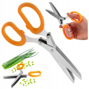 NOŻYCZKI DO ZIÓŁ siekania pietruszki szczypiorku koperku kuchenne nożyce - Nożyczki - miniaturka - grafika 1
