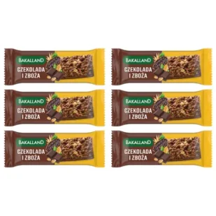Bakalland Baton musli Czekolada zestaw 6 x 40 g - Batoniki - miniaturka - grafika 1