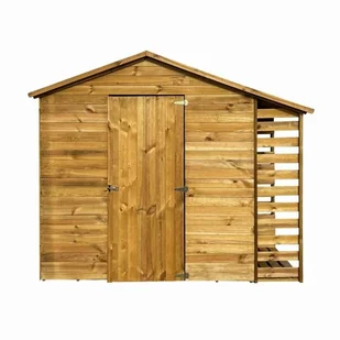 Drewniany domek narzędziowy z drewutnią narzędziownia impregnowana ogrodowa - Altany ogrodowe Drewniany domek narzędziowy z drewutnią narzędziownia impregnowana ogrodowa - Altany ogrodowe - miniaturka - grafika 1