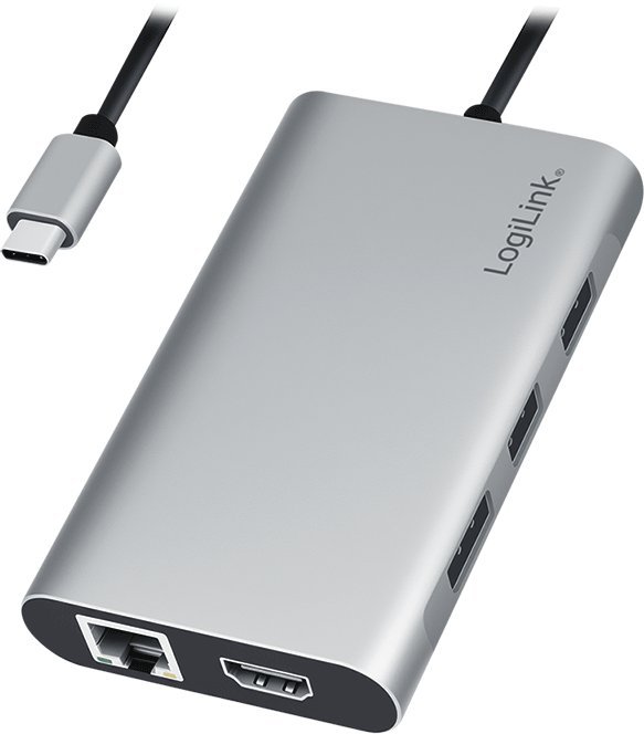 HUB USB LogiLink LogiLink USB-C Hub, 7-Ports, USB 3.2 Gen 1, 7x USB-A Alu. UA0457