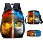 Plecaki - Phantom Ninja Plecak Ninjago Student School Bag Cartoon Anime Plecak Satchel Bag Piórnik - miniaturka - grafika 1