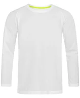 Koszulki męskie - Longsleeve Sportowy, Koszulka, T-shirt z Długim Rękawem, Biały, ACTIVE-DRY Poliester - Stedman - miniaturka - grafika 1
