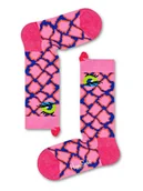 Skarpetki damskie - Happy Socks Skarpety "Snake" w kolorze jasnoróżowo-niebieskim - miniaturka - grafika 1