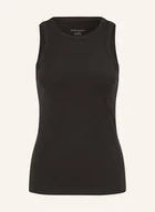 Koszulki i topy damskie - Icebreaker Tank Top Lotus Z Wełną Merino schwarz - miniaturka - grafika 1