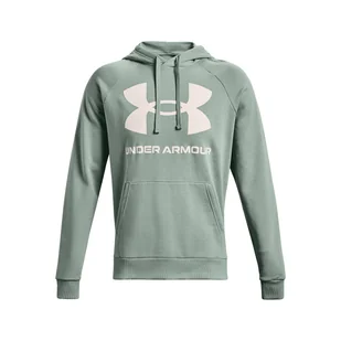 Męska Bluza UNDER ARMOUR UA RIVAL FLEECE BIG LOGO HD 1357093-781 – Zielony - Bluzy męskie - miniaturka - grafika 1