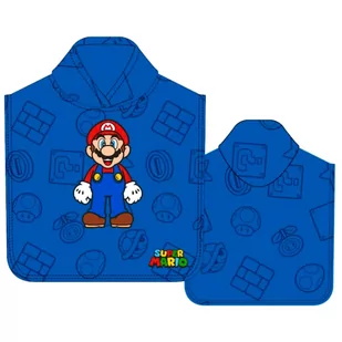 RĘCZNIK PONCHO SUPER MARIO Poliester - Okrycia kąpielowe dla dzieci - miniaturka - grafika 1