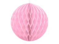 Dekoracje sali - Party Deco Dekoracja wisząca kula jasnoróżowa - 10 cm - 1 szt. KB10-081J - miniaturka - grafika 1