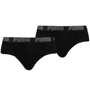 Bielizna męska Puma Basic Brief 2P czarna 889100 06 - Bielizna sportowa męska - miniaturka - grafika 1