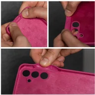 Etui i futerały do telefonów - Futerał SILICONE 2mm do SAMSUNG S25 Ultra róż - miniaturka - grafika 1