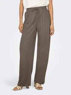 ONLY Spodnie w kolorze brązowym - Spodnie sportowe damskie - miniaturka - grafika 1