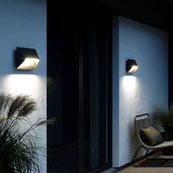 Lampy ogrodowe - Kinkiet zewnętrzny Pontio 27 szerokość 27cm czarny - miniaturka - grafika 1
