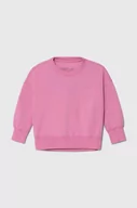 Bluzy dla dziewczynek - Abercrombie & Fitch bluza dziecięca kolor różowy melanżowa - miniaturka - grafika 1