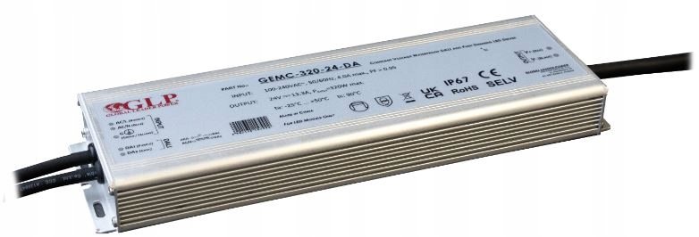 GLP GEMC-320-24-DA, Zasilacz, Zasilacze/gemc, Led driver 24V/13.3A 3...