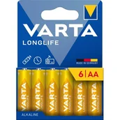 Baterie i akcesoria - Baterie AA LR6 VARTA Longlife (6 szt.) - miniaturka - grafika 1