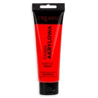Farby i media malarskie - CREADU, Farba akrylowa, czerwony, 120 ml - miniaturka - grafika 1