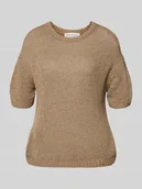 Swetry damskie - Sweter o pudełkowym kroju z mieszanka bawełny - miniaturka - grafika 1