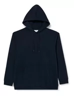 Bluzy męskie - JACK&JONES PLUS Jjebradley Sweat Hood Noos Pls męska bluza z kapturem, granatowy blezer, 6XL duże rozmiary - miniaturka - grafika 1