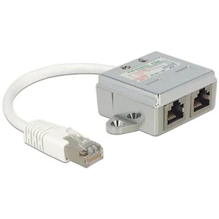 Delock Adapter Rozdzielacz LAN 1xRJ45/2xRJ45 Ethernet 65177 - Kable komputerowe i do monitorów - miniaturka - grafika 1
