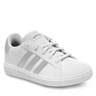 Buty dla dziewczynek - Buty adidas Grand Court Lifestyle Tennis Lace-Up Shoes GW6506 Biały - grafika 1