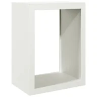 Wózki magazynowe - vidaXL Stojak na drewno opałowe, biały, 60x40x80 cm, stalowy - miniaturka - grafika 1