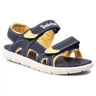 Sandały damskie - Timberland Sandały Perkins Row 2-Strap TB0A1QXN0191 Navy - miniaturka - grafika 1
