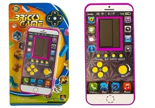 Gra elektroniczna Tetris Komórka Różowa LEAN Toys - Konsole i gry retro - miniaturka - grafika 1
