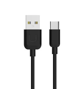 USAMS Kabel U-Turn USB-C 1m czarny/black 2A TCUSBXD01 (US-SJ099) - Kable USB - miniaturka - grafika 2