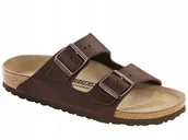 Sandały damskie - Birkenstock Arizona LEOI 0052533 Brązowe 39 - miniaturka - grafika 1