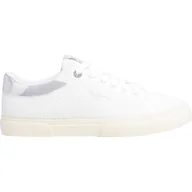 Trampki damskie - Pepe Jeans Damskie trampki KENTON KNIT W, szare (srebrne), 3 UK, Szary Srebrny, 3 UK - miniaturka - grafika 1