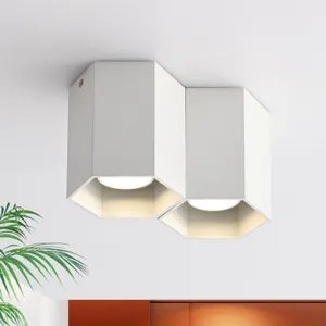 ZMH lampa sufitowa biała 2 płomienie GU10 reflektory sufitowe LED reflektory sufitowe natynkowe reflektory natynkowe nowoczesne okrągłe reflektory natynkowe do kuchni salonu jadalni