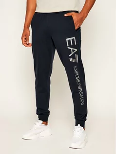 Spodnie męskie - Armani EA7 Emporio Spodnie dresowe 8NPPC1 PJ05Z 0579 Granatowy Regular Fit - grafika 1