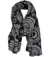 Apaszki i szaliki damskie - Ciepły szal szalik Elegancki frędzle orientalny miękki Zjawiskowy 180x75 cm - miniaturka - grafika 1