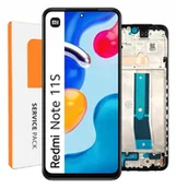 Części serwisowe do telefonów - ORYGINAŁ WYŚWIETLACZ EKRAN LCD DO XIAOMI REDMI NOTE 11S 4G RAMKA - miniaturka - grafika 1