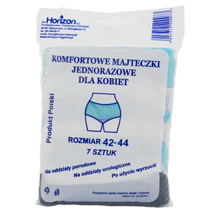 Horizon, majtki poporodowe, jednorazowe, rozmiar 42-44, 7 sztuk - Bielizna lecznicza - miniaturka - grafika 1