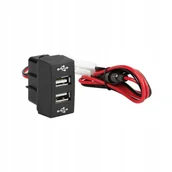 Ładowarki samochodowe - ŁADOWARKA MONTAŻOWA ZASILACZ USB MERCEDES ACTROS MP4 DEDYKOWANA 12V 24V TIR - miniaturka - grafika 1