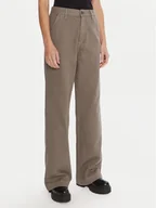 Spodnie damskie - G-Star Raw Spodnie materiałowe Deck 2.0 D26432-E078 Zielony Wide Leg - miniaturka - grafika 1