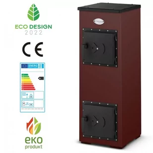 Zvezda Piec kominek szamotowy stalowy koza ZVEZDA PERNIK 7kW brązowy - Piece wolnostojące - miniaturka - grafika 2