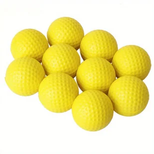TEMU 10 Sztuk Piłek Golfowych Z Pianki PU, Elastycznych Piłek Golfowych Z Gąbki Do Treningu Na Świeżym Powietrzu W Pomieszczeniach - Inne - miniaturka - grafika 1