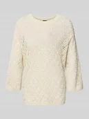 Swetry damskie - Sweter dzianinowy z rękawem 3/4 model 'Kilana' - miniaturka - grafika 1