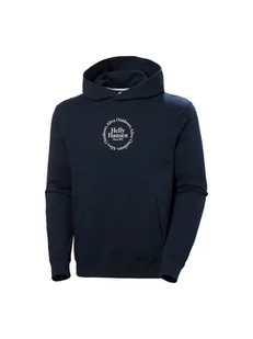 Bluza dresowa męska HELLY HANSEN Core Graphic Sweat Hoodie granatowy XL - Bluzy męskie - miniaturka - grafika 1