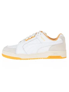 Puma Skórzane sneakersy "Slipstream Lo Retro" w kolorze biało-kremowo-żółtym - Trampki męskie - miniaturka - grafika 1