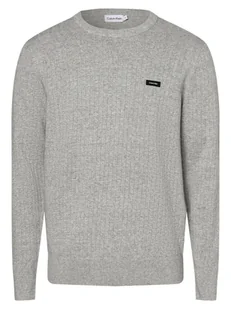 Calvin Klein - Sweter męski, szary - Swetry męskie - miniaturka - grafika 1